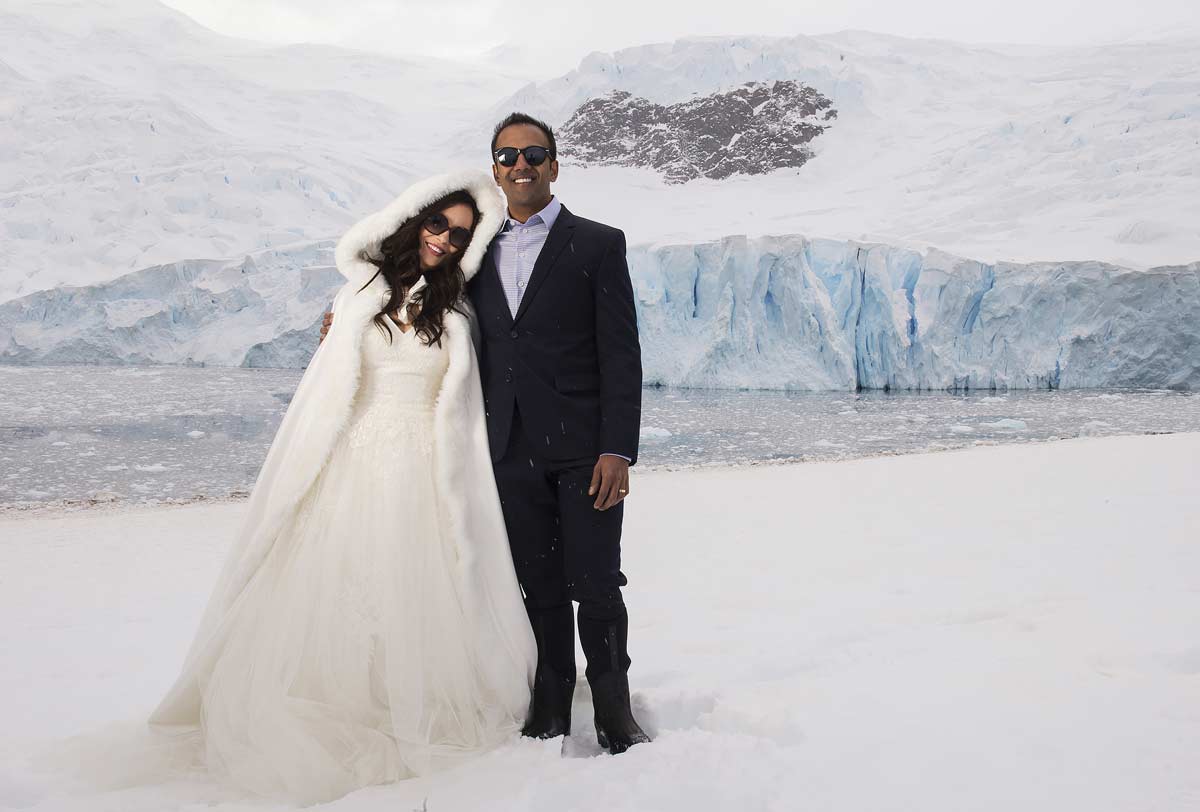 White Wedding In Antarctica