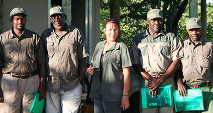 The lion guards in Namibia